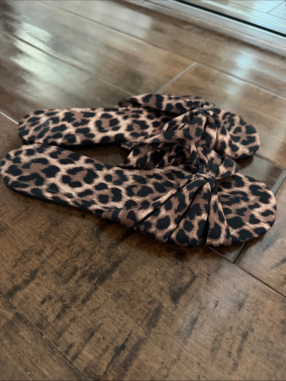 Zara Leopard Slide Sandals - Picture 2 of 3